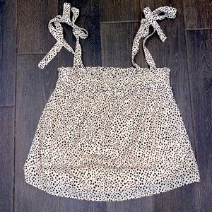 Cheetah print tank top